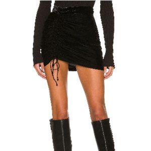 BLACK REVOLVE X FREE PEOPLE- Vivienne Velvet Mini Skirt - SIZE 0